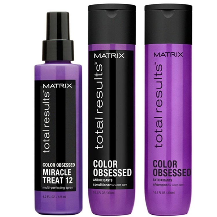 MATRIX MATRIX Kit Total Results Color Obsessed Shampoo 300ml + Conditioner 300ml + Miracle Treatment 125ml
