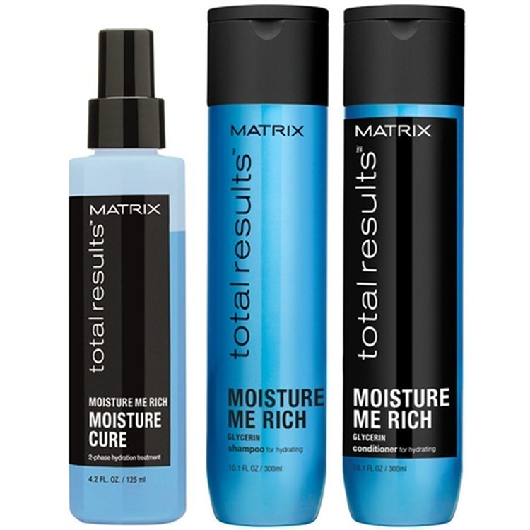 MATRIX MATRIX Kit Total Results Moisture Me Rich Shampoo 300ml + Conditioner 300ml + Cure 150ml