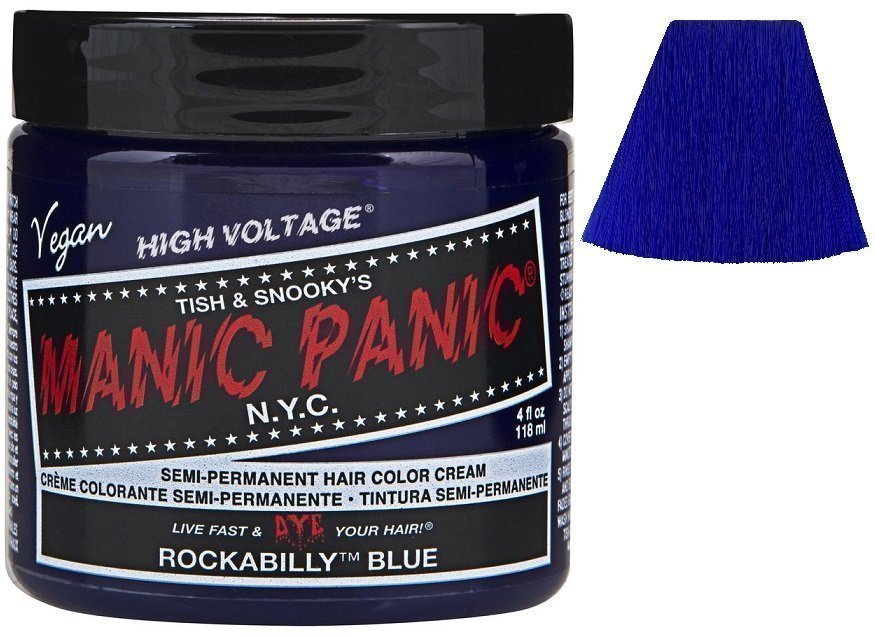 4. Manic Panic High Voltage Classic Cream Formula Rockabilly Blue Hair Dye - wide 7