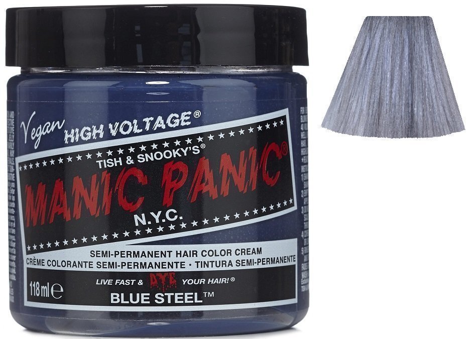 3. Manic Panic Blue Steel Hair Dye - Classic High Voltage - wide 2