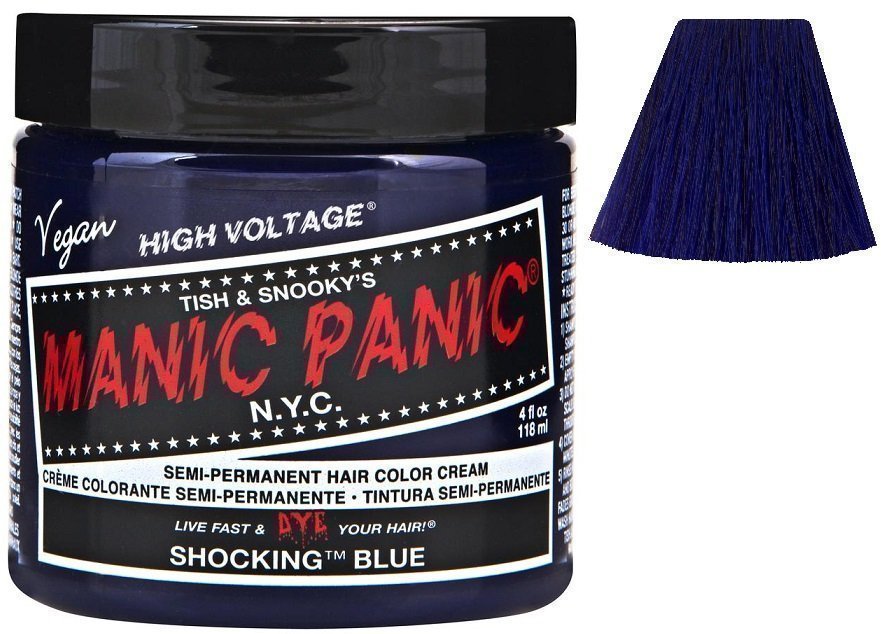 Manic Panic High Voltage Classic Cream Formula Bad Boy Blue Hair Dye - wide 5