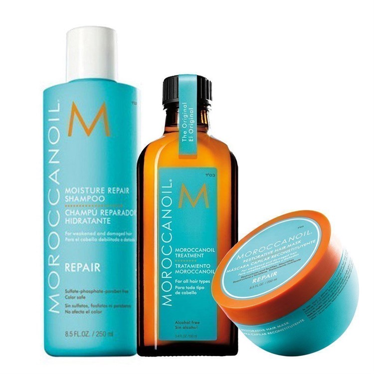 Moroccanoil Moroccanoil Kit Repair Shampoo 250ml + Maschera-250ml + Treatment 100ml
