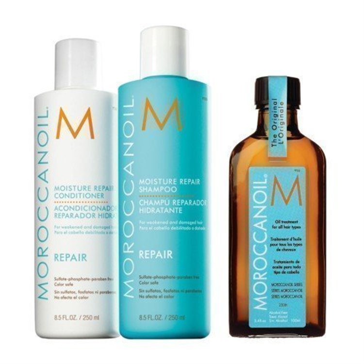 Moroccanoil Moroccanoil Kit Repair Shampoo 250ml + Conditioner 250ml + Treatment 100ml