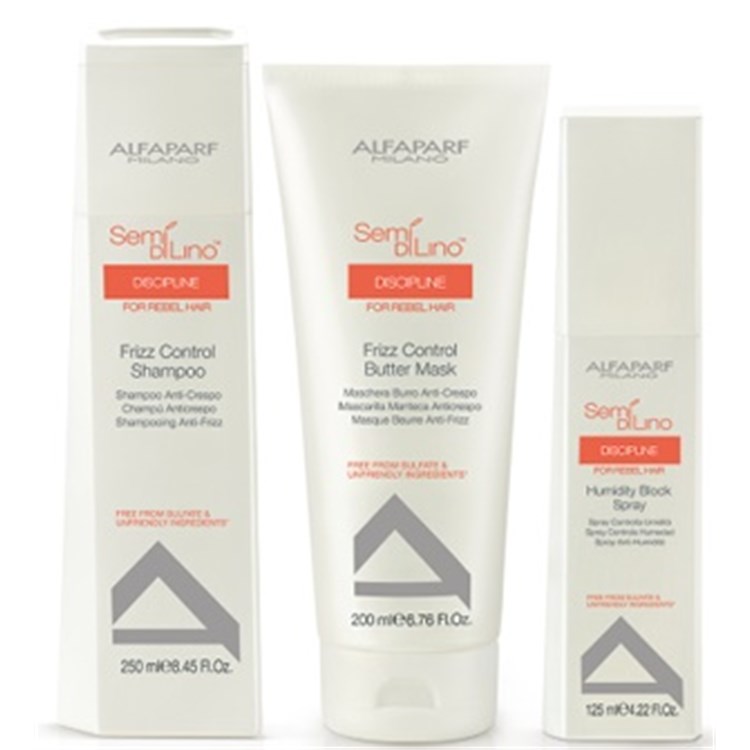 Alfaparf Alfaparf Kit Semi Di Lino Discipline Shampoo + Maschera + Humidity Block