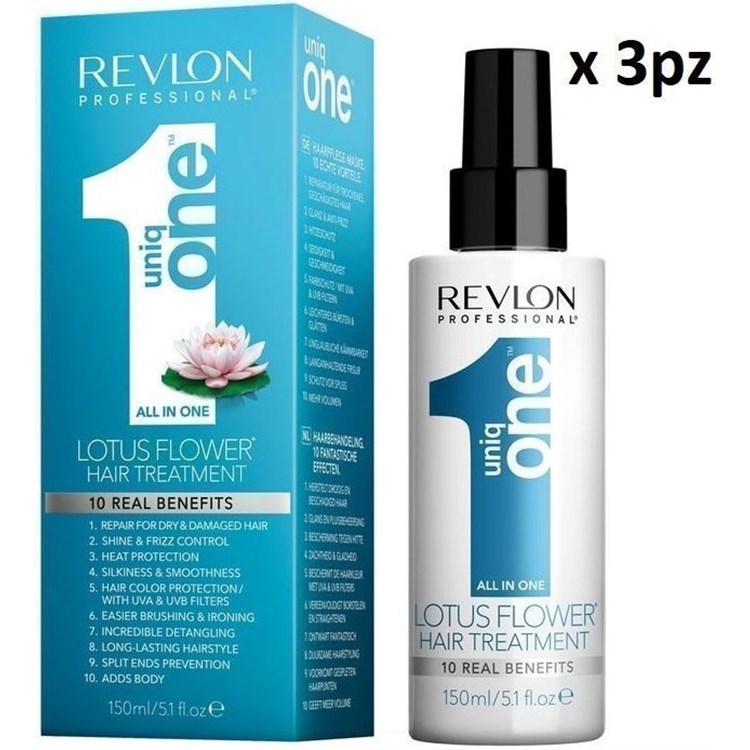 Revlon Revlon Uniq One 10 in 1 Lotus Flower 150ml Multipack 3pz