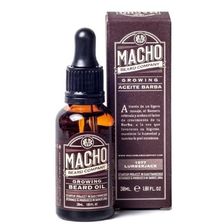 Macho Beard Company Macho Beard Company Beard Oil Growing 1977 Lumberjack 30ml