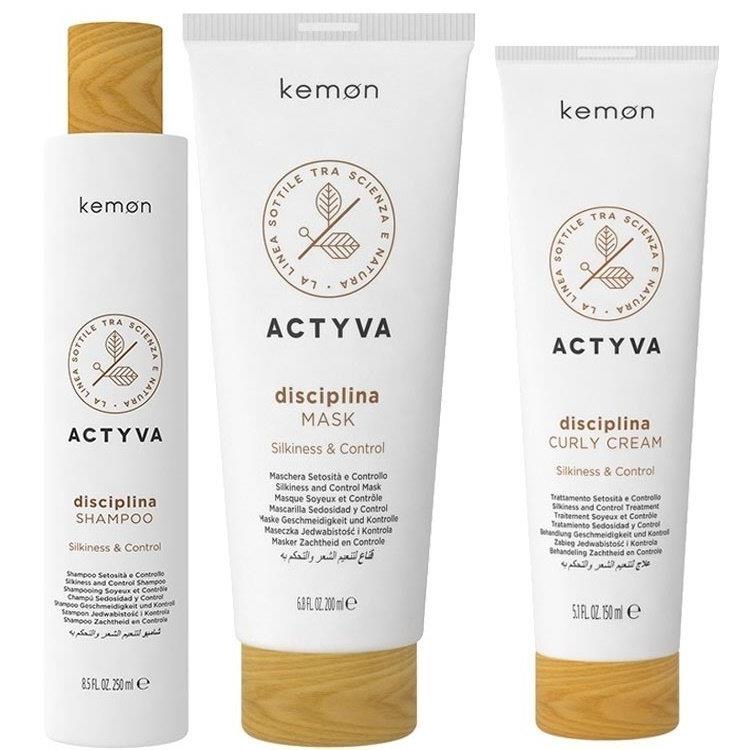 Kemon Actyva Kemon Actyva Kit Disciplina Shampoo 250ml + Mask 200ml + Curly Cream 150ml