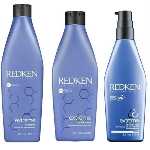 Redken Kit Extreme Shampoo + Conditioner + AntiSnap Ristrutturante