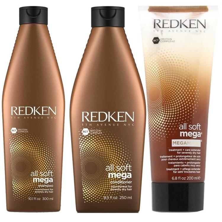Redken Redken Kit All Soft Mega Shampoo + Conditioner + Mega Mask