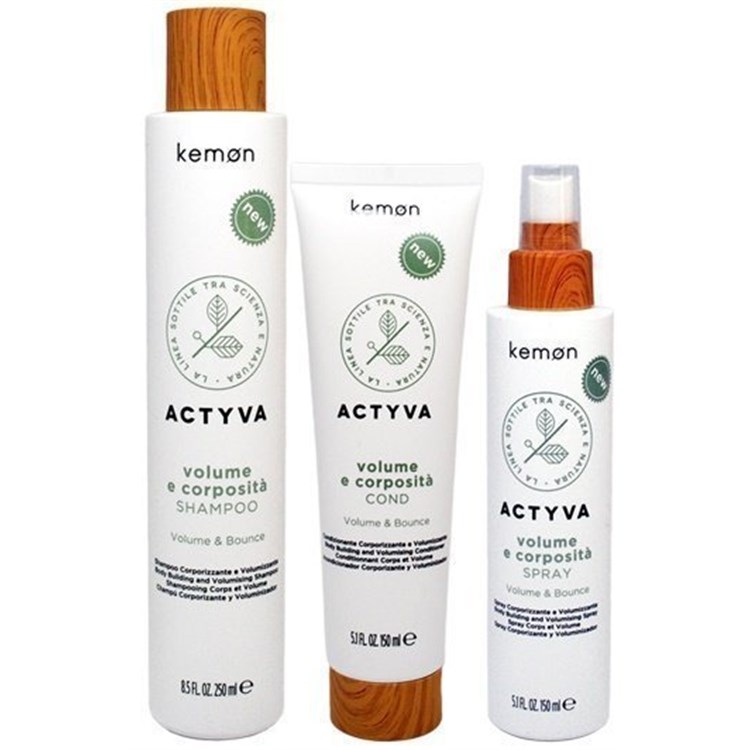 Kemon Actyva Kemon Actyva Kit Volume e Corposità Shampoo 250ml + Conditioner 150ml + Spray 150ml
