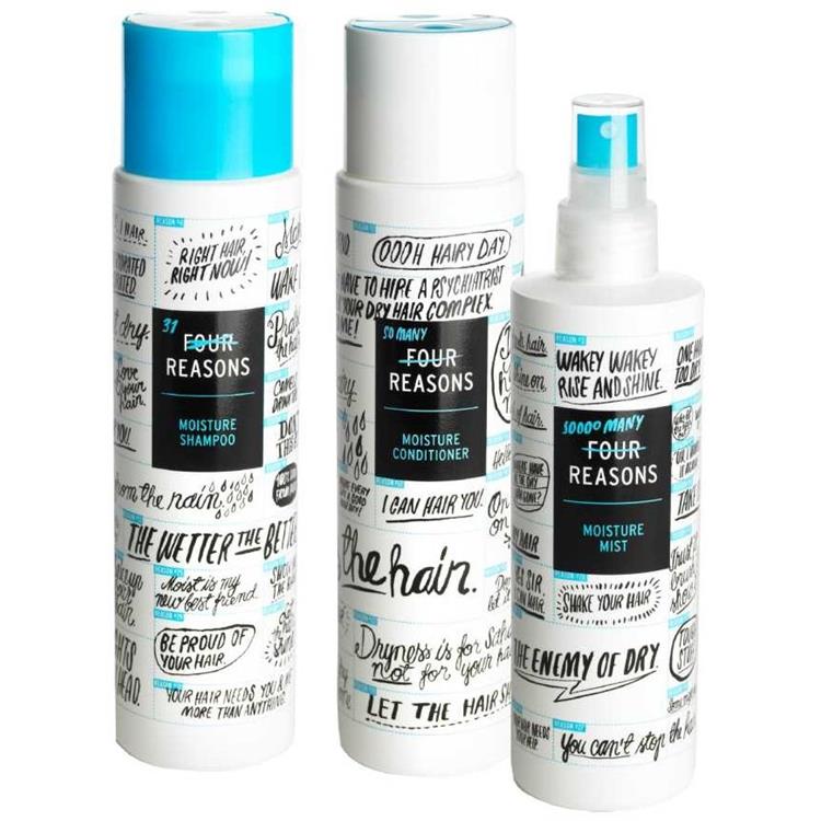 Four Reasons Four Reasons Kit Four Reasons Moisture Shampoo 300ml + Conditioner 300ml + Spray 250ml