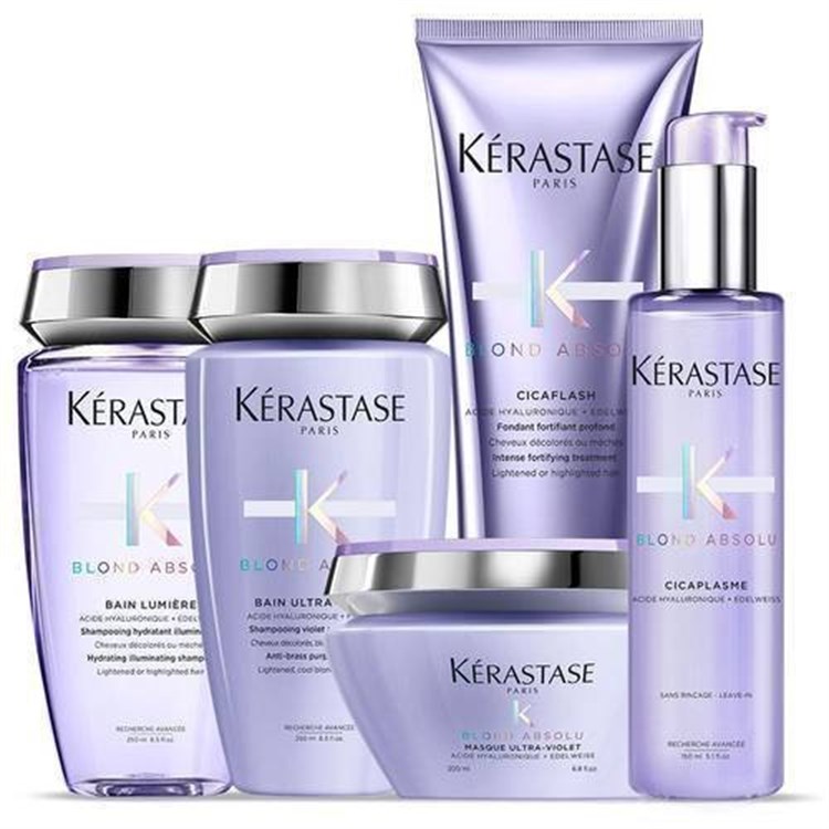 Kerastase Kerastase Kit Blond Absolu Bain Lumiere + Bain Ultra-Violet + Fondant + Masque + Trattamento