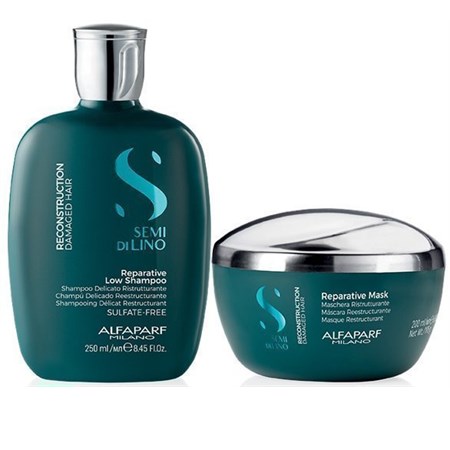 Kit Semi Di Lino Reconstruction Shampoo + Maschera