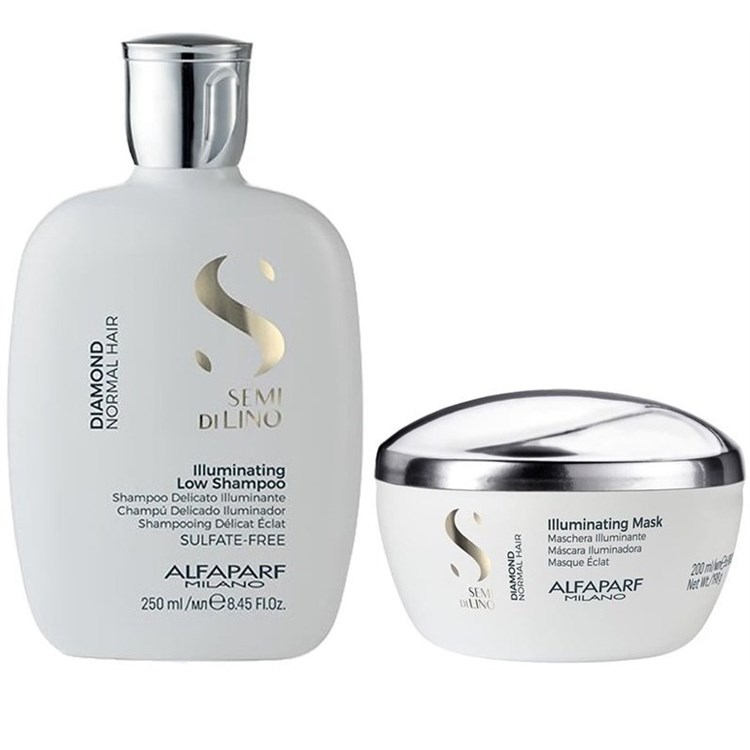 Alfaparf Alfaparf Kit Semi Di Lino Diamond Shampoo + Maschera