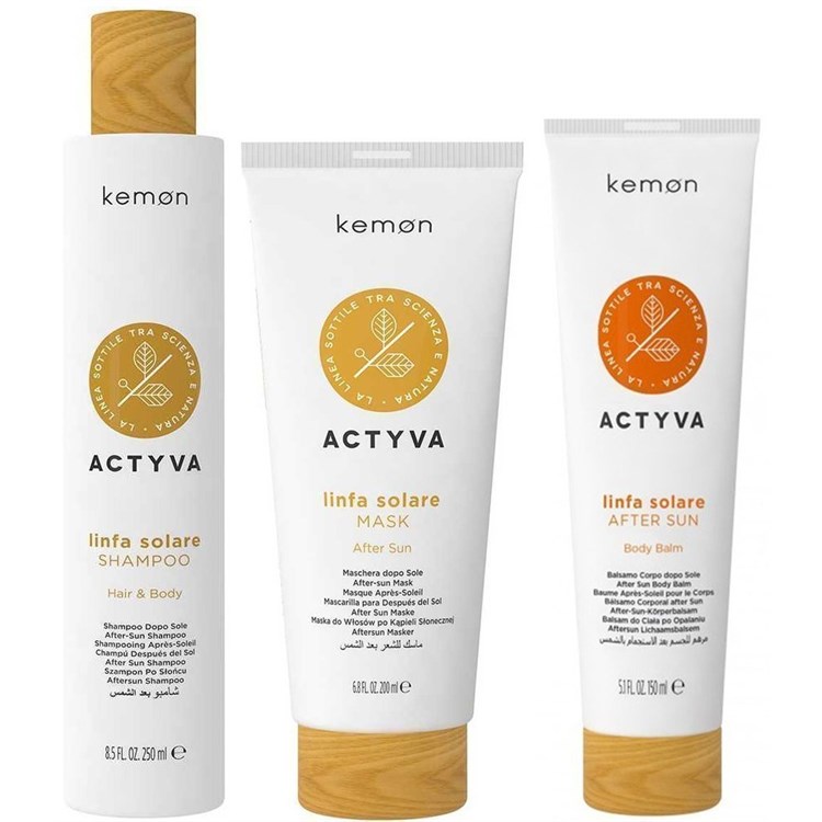 Kemon Actyva Kemon Actyva Kit Linfa Solare Shampoo + Mask + After Sun Body Balm