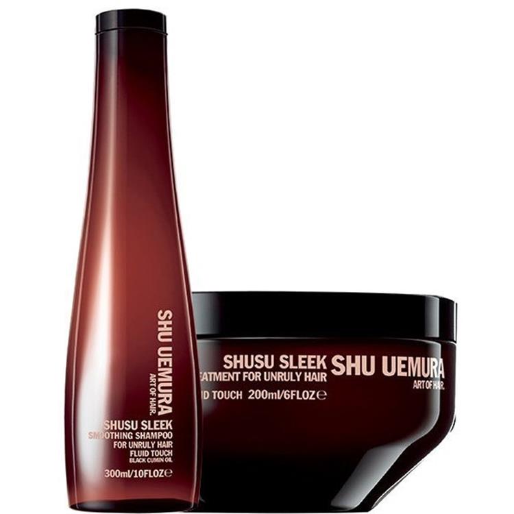 SHU UEMURA SHU UEMURA Kit Shusu Sleek Shampoo 300ml + Treatment 200ml