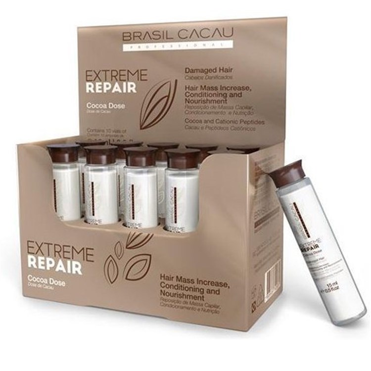 Brasil Cacau Brasil Cacau Cadiveu Extreme Repair Cocoa Dose Fiale 10 x 15ml