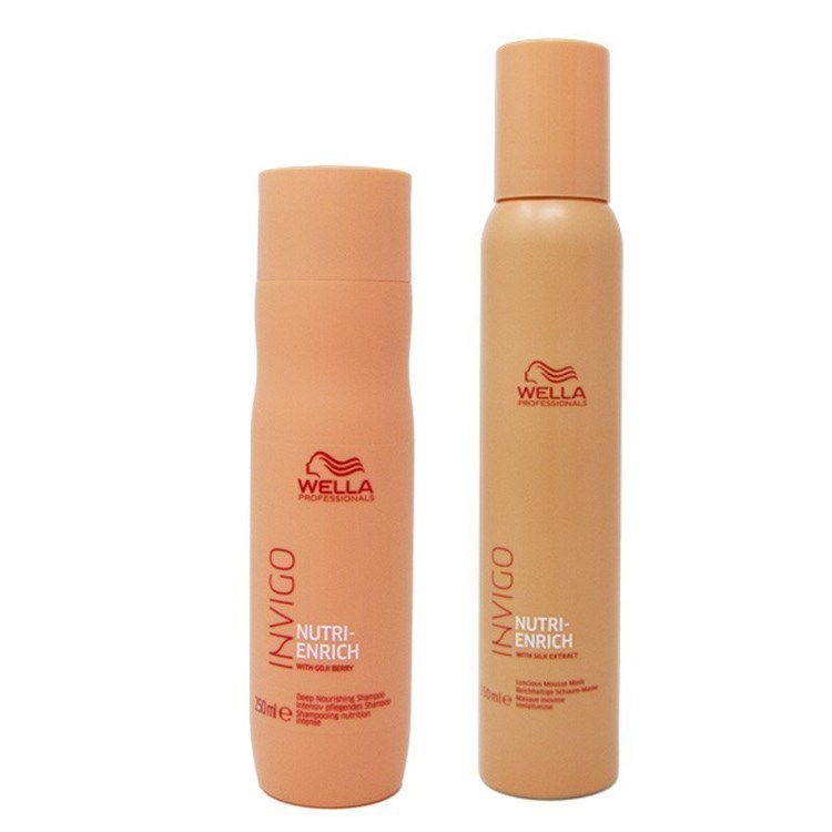 Wella Wella Kit Invigo Nutri-Enrich Deep Nourishing Shampoo 250ml + Lisciuos Mousse 150ml