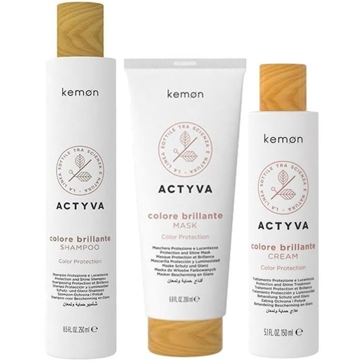 Kemon Actyva Kemon Actyva Kit Colore Brillante Shampoo 250ml + Mask 250ml + Cream 150ml