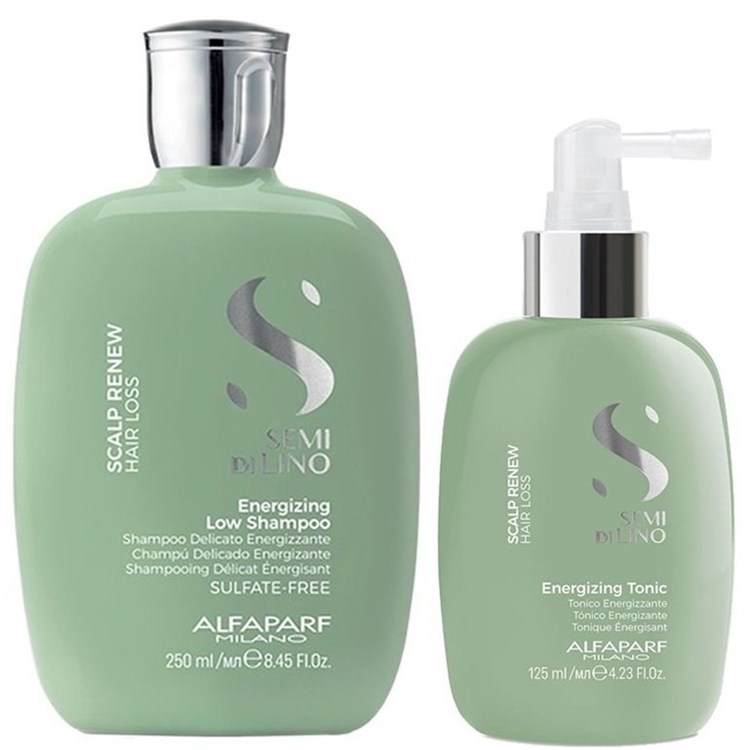 Alfaparf Alfaparf Kit Semi Di Lino Scalp Renew Energizing Low Shampoo + Scalp Renew Energizing Tonic