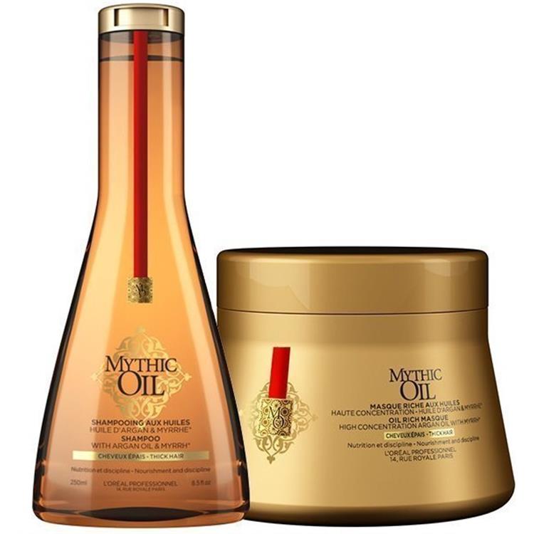 L'Oreal L'Oreal Kit Mythic Oil Shampoo 250ml + Maschera 200ml Capelli Grossi