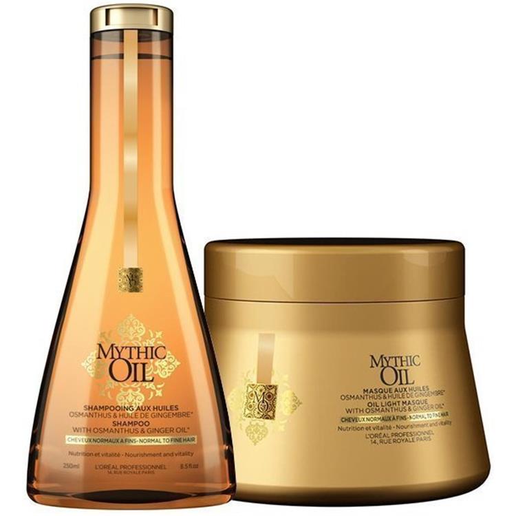 L'Oreal L'Oreal Kit Mythic Oil Shampoo 250ml + Maschera 200ml Capelli Fini/Normali