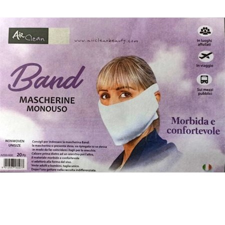 Mascherina Certificata CE Alta Protezione Antibatterica Dispositivo Medico Classe 1 20pz