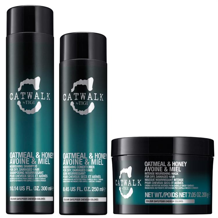 Tigi Tigi Kit Catwalk Oatmeal e Honey Shampoo 300ml + Conditioner 250ml + Mask 200ml