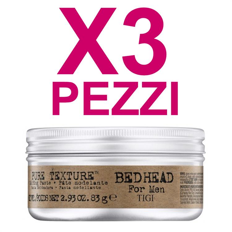 Tigi Tigi Kit Bed Head b For Men Pure Texture Paste 83gr 3pz