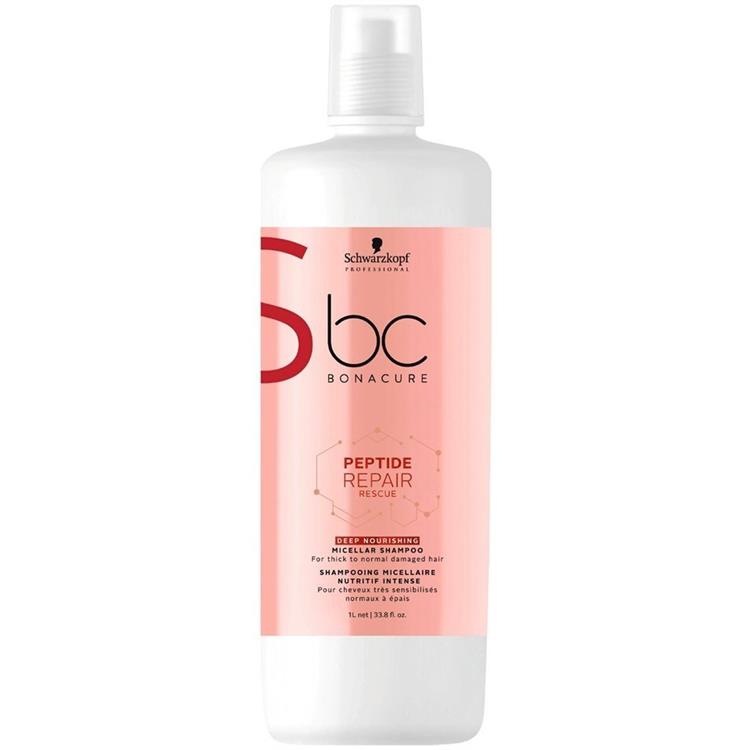 SCHWARZKOPF SCHWARZKOPF BC Bonacure Peptide Repair Rescue Deep Nourishing Micellar Shampoo 1000ml