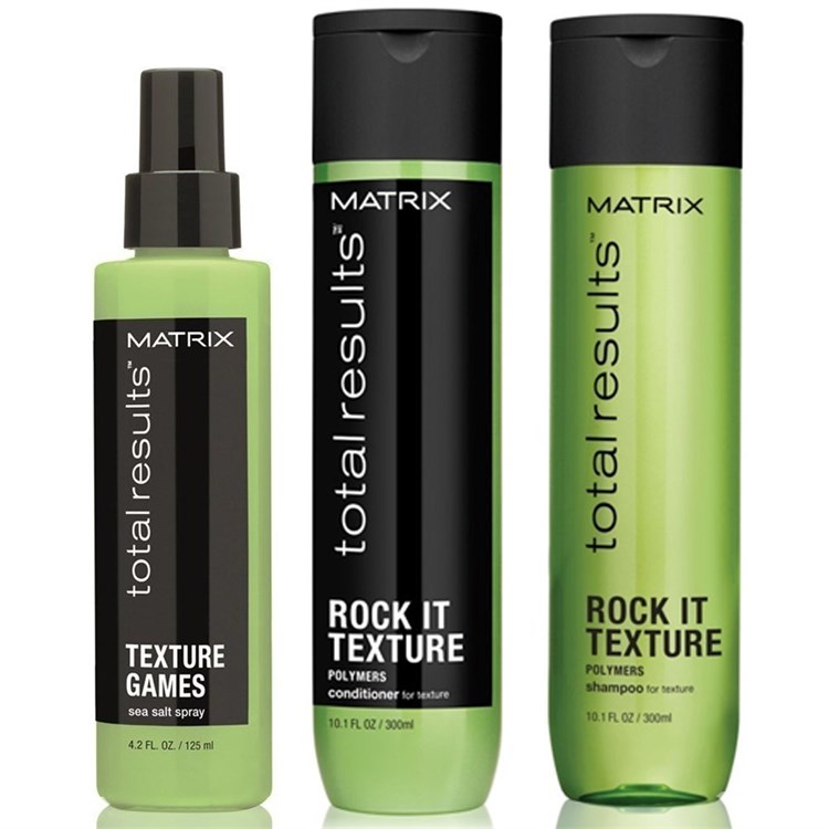MATRIX MATRIX Kit Total Results Texture Games Shampoo 300ml + Conditioner 300ml + Sea Salt Spray