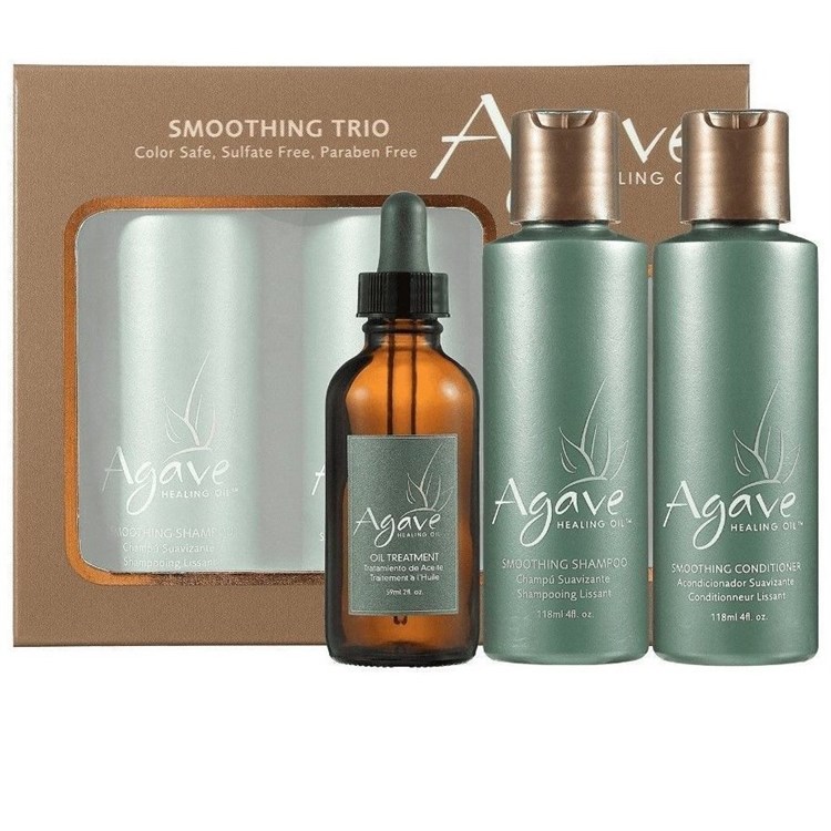 Agave Agave Healing Oil Kit Smoothing Shampoo 90ml + Smoothing Conditioner 90ml + Olio 60ml