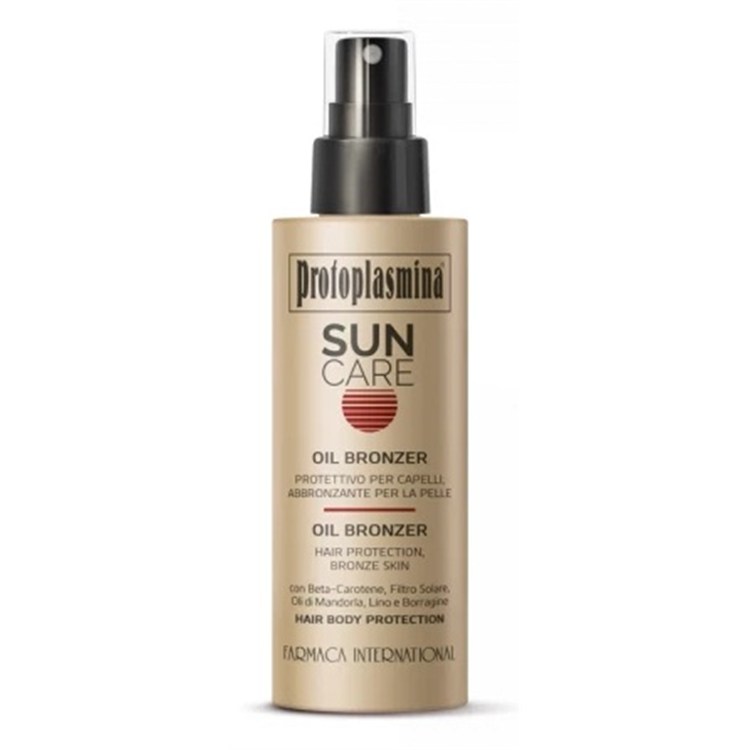 Protoplasmina Protoplasmina Sun Care Oil Bronzer 150ml Olio Protettivo Per Capelli e Abbronzante Per La Pelle