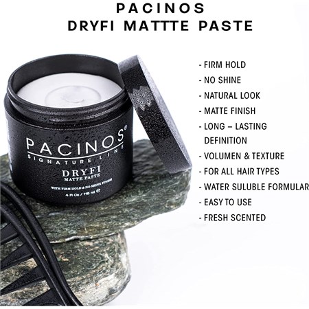 Pacinos Signature Line Dryfi Matte Paste 118ml in Barber Shop