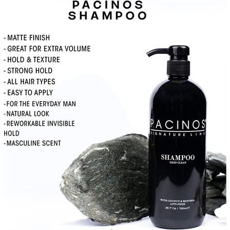 Pacinos Shampoo 750ml - Anticrespo - Idratante - Lenitivo - Rinfrescante in Barber Shop