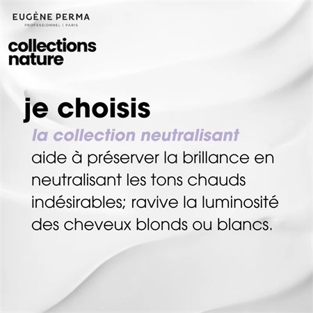 Eugène Perma Collections Nature Shampoo Argent à l'Iris 1000ml - Shampoo Anti Giallo in Capelli