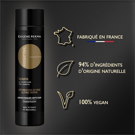 Eugène Perma Essentiel Réparation Ultime Keratin Shampoo 250ml - Shampoo per capelli danneggiati in Capelli