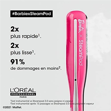 L'Oreal SteamPod 3.0 Professional Steam Styler Barbie Limited Edition - Piastra a vapore in Accessori