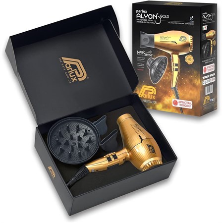 Parlux Asciugacapelli Alyon Gold + MagicSense Limited Edition in Accessori