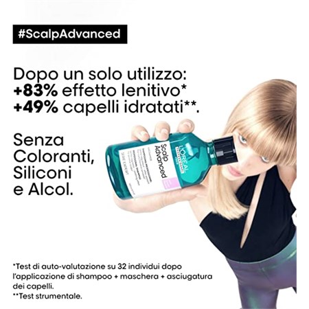 L'Oreal Scalp Advanced Anti-Discomfort Shampoo 300ml - Lenitivo con Niacinamide in Capelli