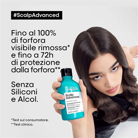 L'Oreal Scalp Advanced Anti-Dandruff Shampoo - Antiforfora e Seboregolatore 500ml in Capelli