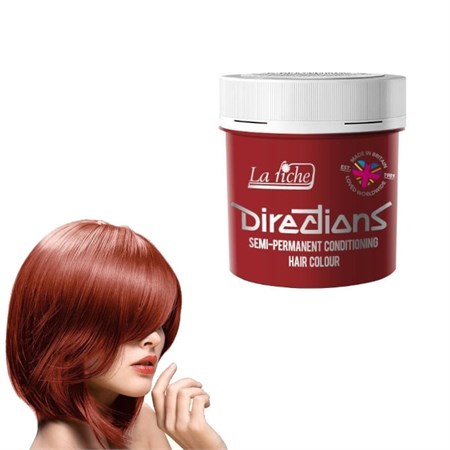 Directions La Riche - Tinta Semipermanente Vermillion Red 100 ml in Capelli