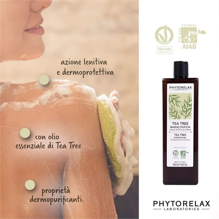 Phytorelax Tea Tree Bagno Doccia Lenitivo Dermoprotettivo 500ml in Estetica