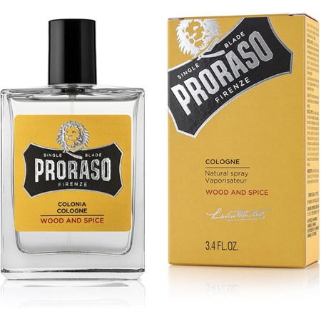 PRORASO Colonia Wood and Spice 100ml in Barber Shop