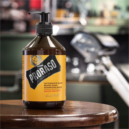 PRORASO Detergente Wood and Spice Purificante 500 ml in Barber Shop