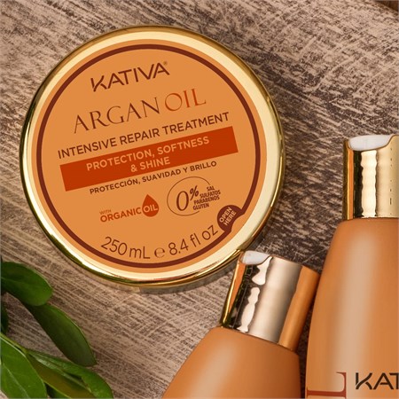 Kativa Argan Oil Maschera Riparatrice Protection & Shine 250ml in Capelli