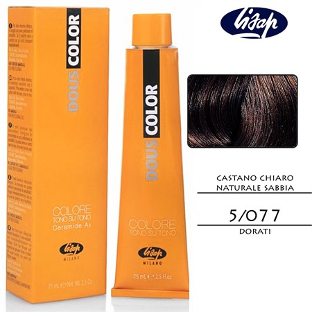 Lisap Douscolor Regulator 5/077 Castano Chiaro Naturale Sabbia 75 Ml in Capelli