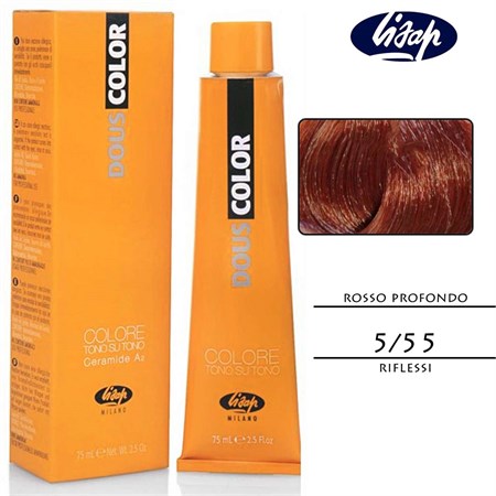 Lisap Douscolor Regulator 5/55 Rosso Profondo 75 Ml in Capelli