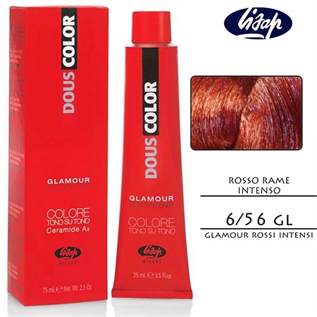 Lisap Douscolor Regulator 6/56 Rosso Rame Intenso 75 Ml in Capelli