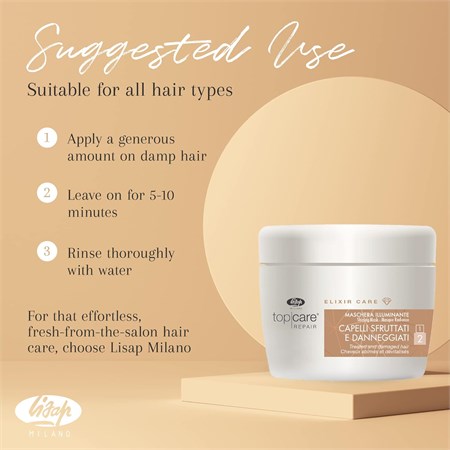 Lisap Top Care Repair Elixir Care Mask - Capelli Danneggiati 250ml in Capelli